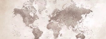 Papier peint carte du monde intemporel