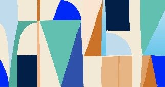 Papier peint abstrait géométrique tendance, XXL, tendance