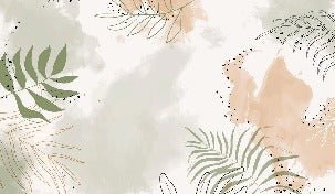 Papier peint panoramique aquarelle végétale