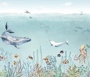 Papier peint panoramique vie marine, XXL, tendance