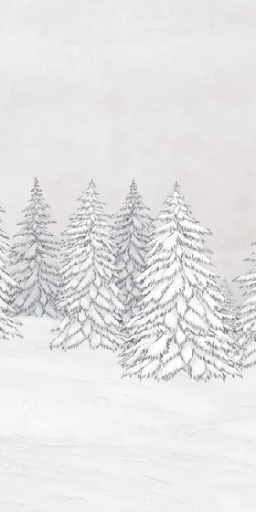 Papier peint montagne télécabine rouge, XXL, tendance