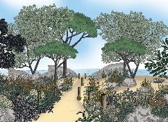 Papier peint paysage France bord de mer