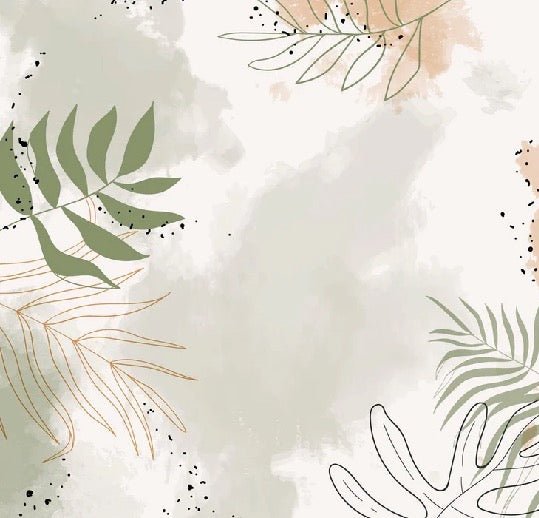 Papier peint panoramique aquarelle végétale, XXL, tendance