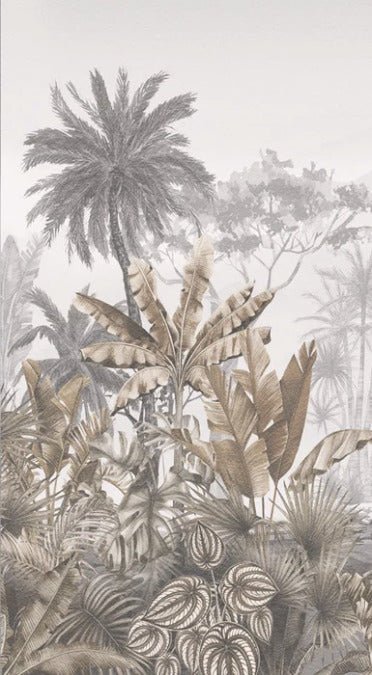 Papier peint tendance tropical sepia