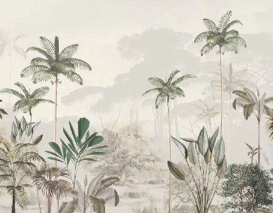 Papier peint panoramique jungle eden vert, XXL, tendance