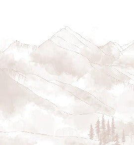 Papier peint panoramique Aravis beige