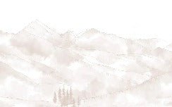 Papier peint panoramique Aravis beige, XXL, tendance