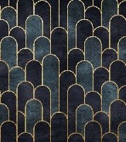 Papier peint toilette dark blue chic