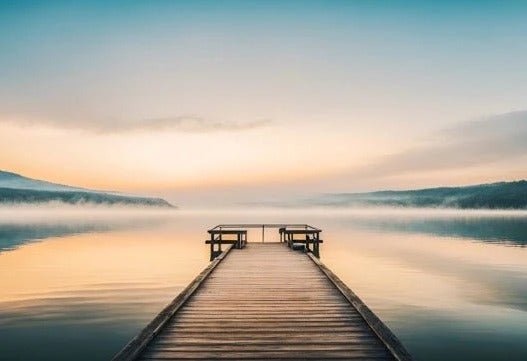 Papier peint photo vue lac