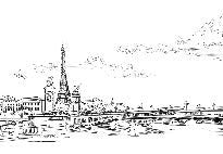 Papier peint pont Alexandre Paris