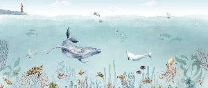 Papier peint panoramique vie marine, XXL, tendance