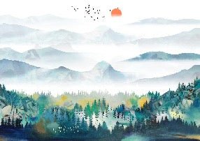 Papier peint Mountain & Scandinave