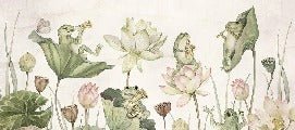 Papier peint enfant grenouilles musicales