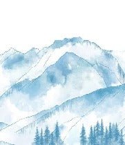 Papier peint montagne chaine des Aravis céleste