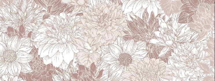 Papier peint fleur Dahlia, XXL, tendance
