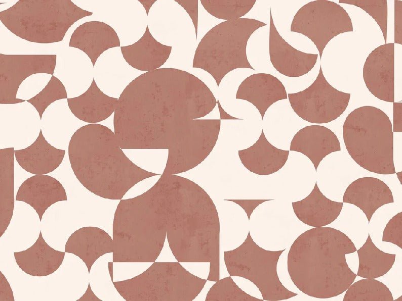 Papier peint rétro forme graphique terra, XXL, tendance