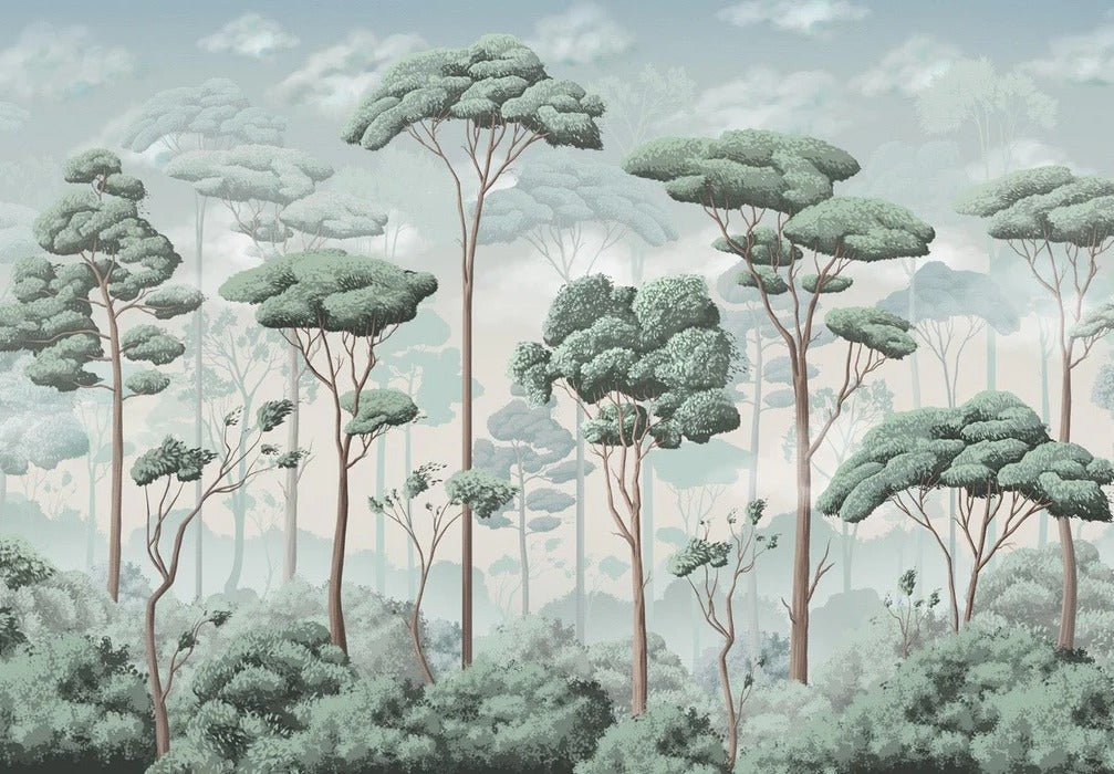 Papier peint panoramique pinède volupté