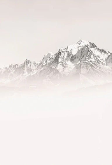 Papier peint matin brumeux Mont Blanc