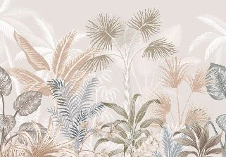 Papier peint panoramique jungle terracotta, XXL, tendance