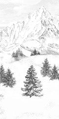 Papier peint montagne sommets de Chamonix