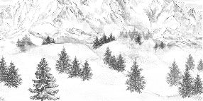Papier peint montagne sommets de Chamonix