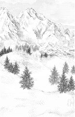 Papier peint montagne sommets de Chamonix