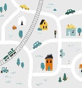 Papier peint enfant circuit automobile, XXL, tendance