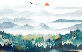 Papier peint Mountain & Scandinave