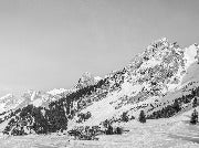 Papier peint panoramique chalet alpage