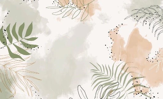 Papier peint panoramique aquarelle végétale
