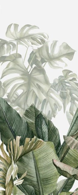 Papier peint panoramique bananier vert