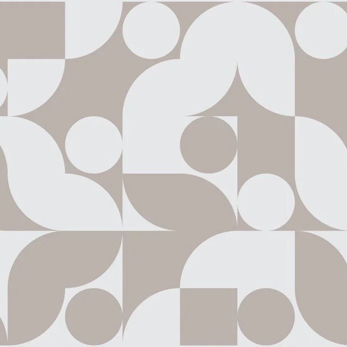 Papier peint moderne shape greige