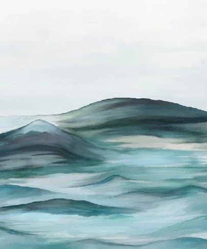 Papier peint salle de bain plénitude vert, XXL, tendance