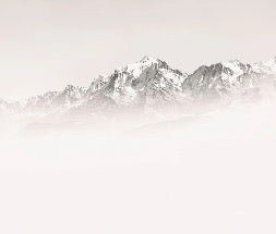 Papier peint matin brumeux Mont Blanc