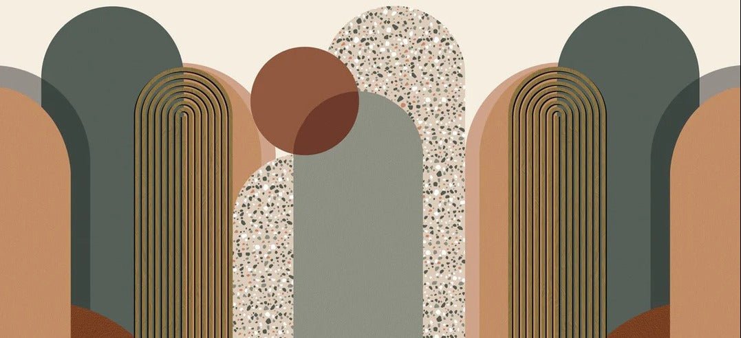 Papier peint Art déco graphique tendance