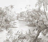 Papier peint panoramique jungle pittoresque