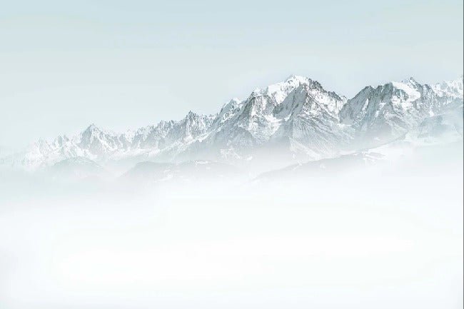 Papier peint Mont Blanc dans la brume, XXL, tendance