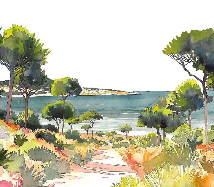 Papier peint panoramique air estival