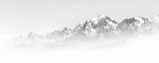 Papier peint Mont Blanc dans la brume noir et blanc, XXL, tendance