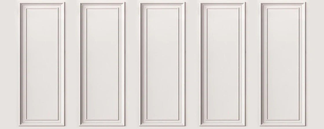 Papier peint panoramique moulure Haussmanienne, mural concept, tendance