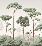 Papier peint brise légère pinède, XXL, tendance