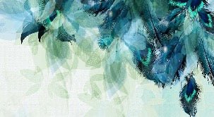 Papier Peint salle de bain Plume Ethnique Paon, XXL, tendance