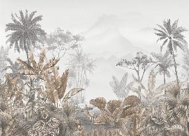 Papier peint tendance tropical sepia