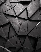 Papier peint 3D Black Perspective, XXL, tendance