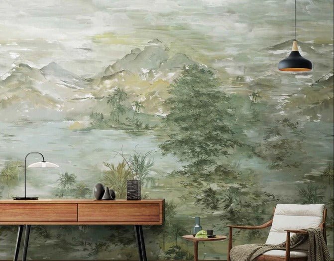 Papier peint paysage tendance peinture, XXL, tendance