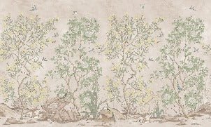 Papier peint panoramique chinoiserie garden