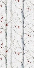 Papier peint peinture bouleau