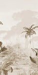 Papier peint panoramique jungle eden sépia