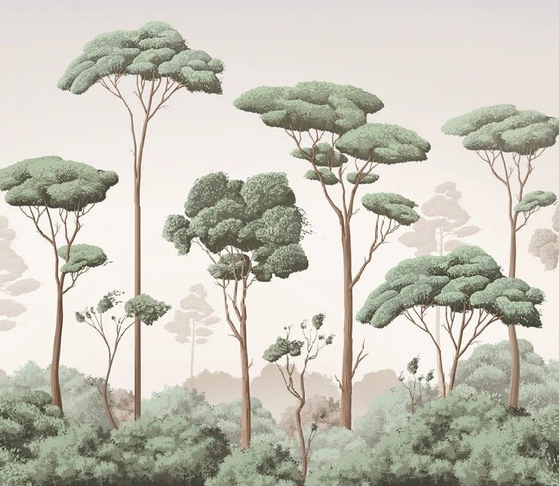 Papier peint brise légère pinède, XXL, tendance