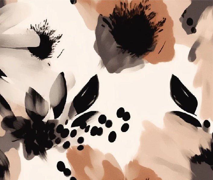 Papier peint fleur hypnotique